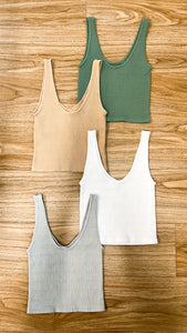 Capture The Moments Dark Taupe Tank Top