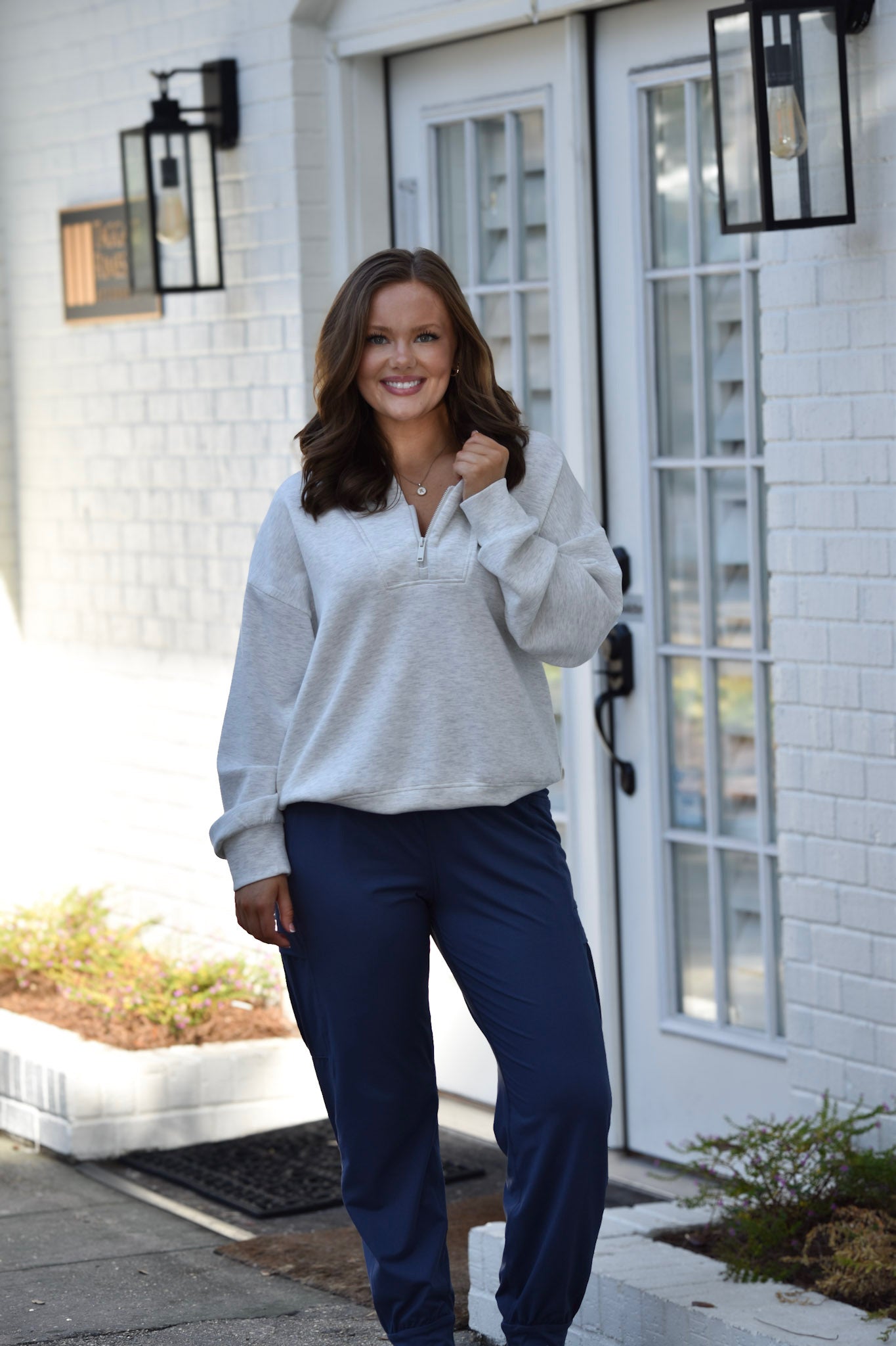 Paisley Heather Grey Scuba Luxe Jacket