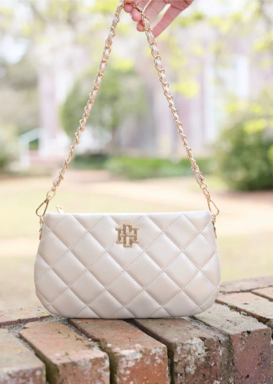 Livi Pearl Quilted Crossbody