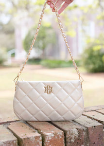 Livi Pearl Quilted Crossbody