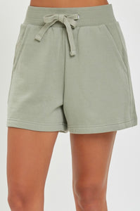 Always Cold Sage High Rise Shorts