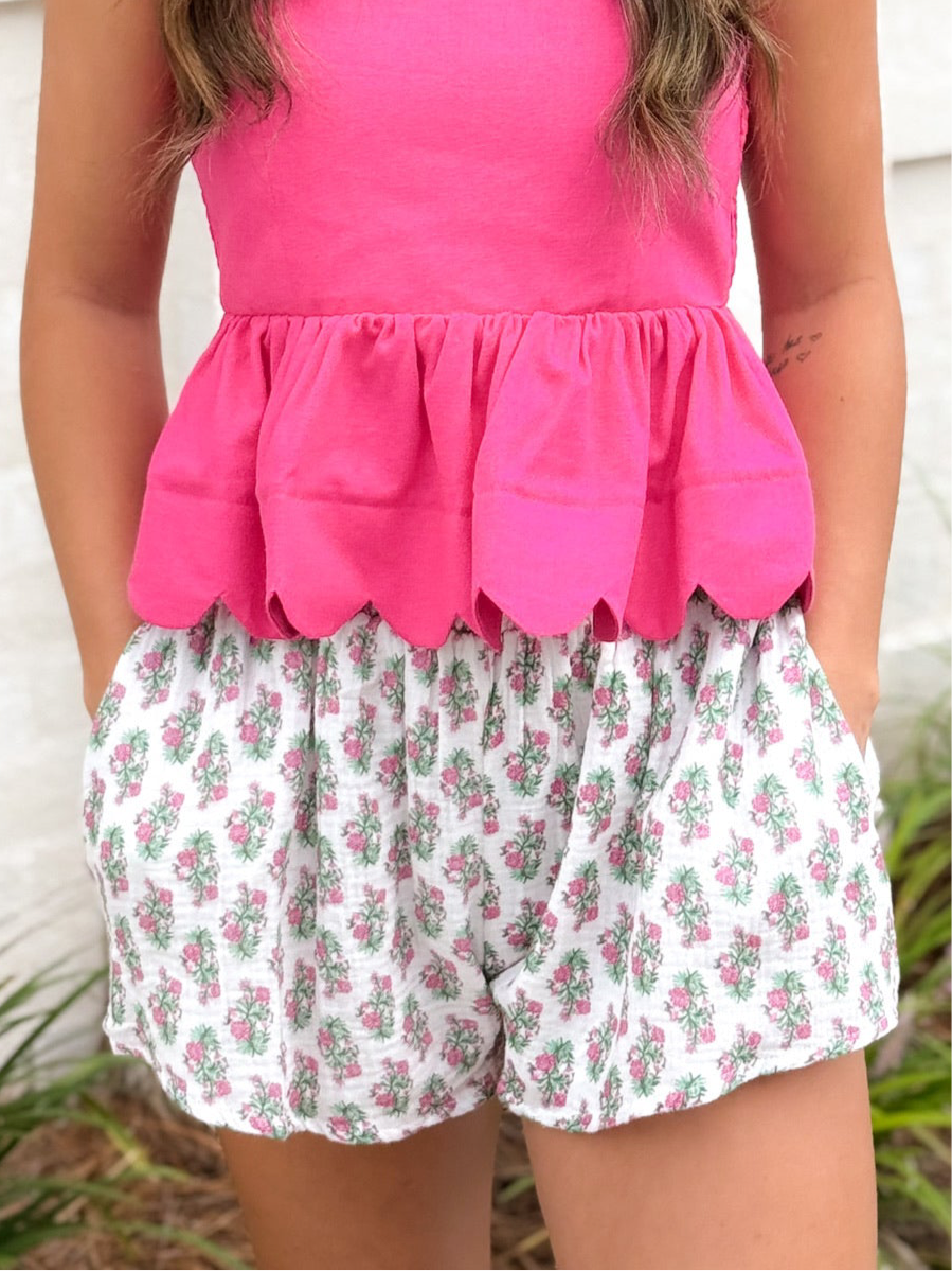 Moving Forward Smocked Waist Shorts