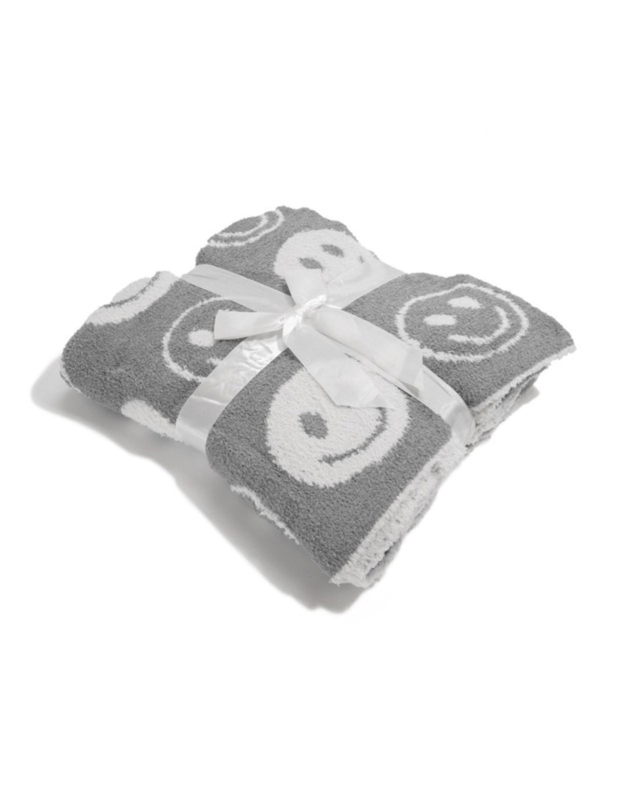 Super Soft Smiley Print Luxe Blanket