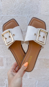 Opera Beige Buckle Sandal