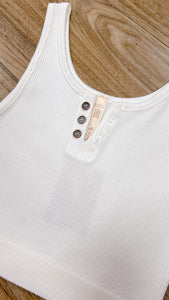 Behind The Scenes White Tank Top