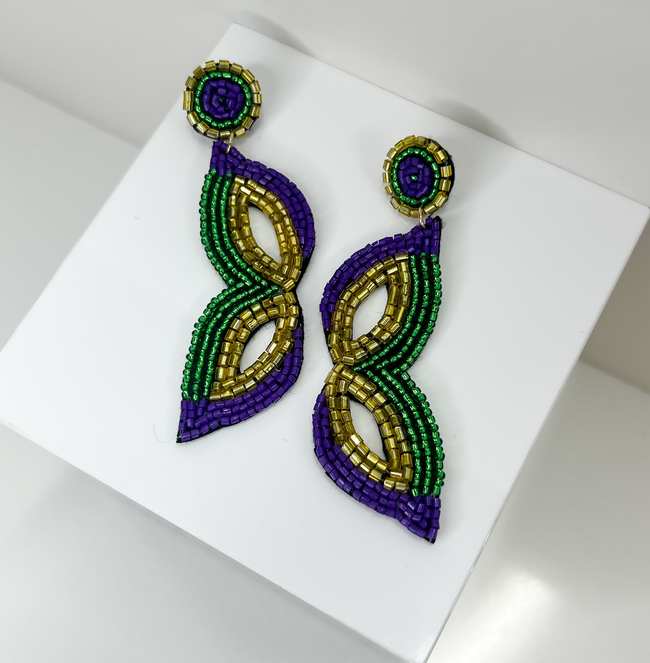 Mardi Gras Mask Earrings