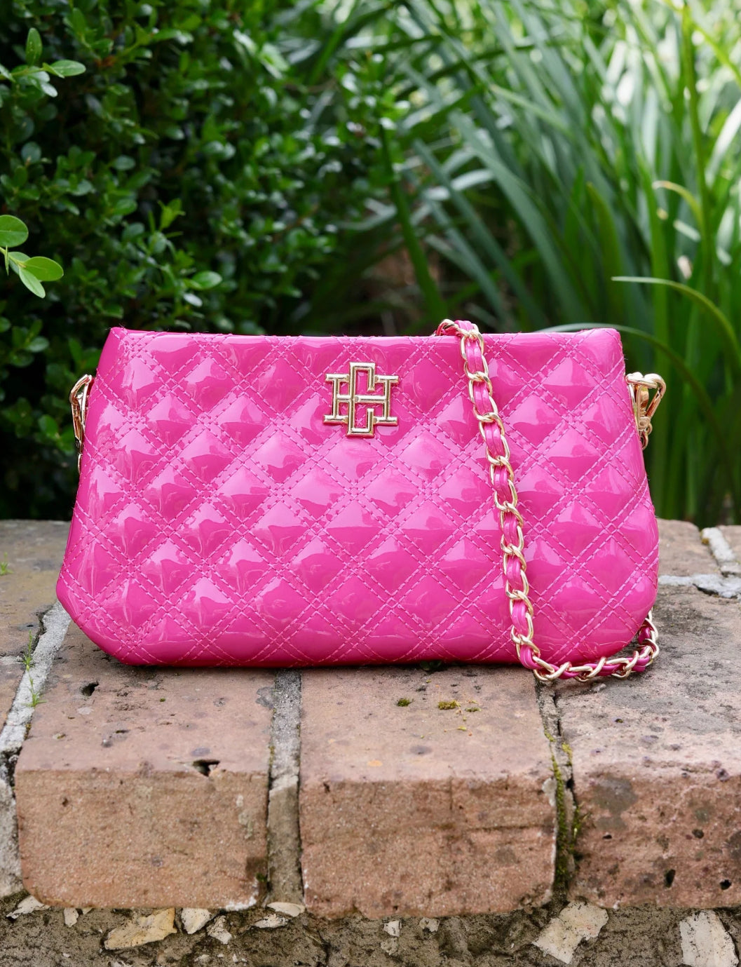 Livi Hot Pink Patent Crossbody