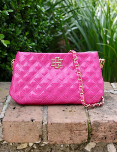 Livi Hot Pink Patent Crossbody