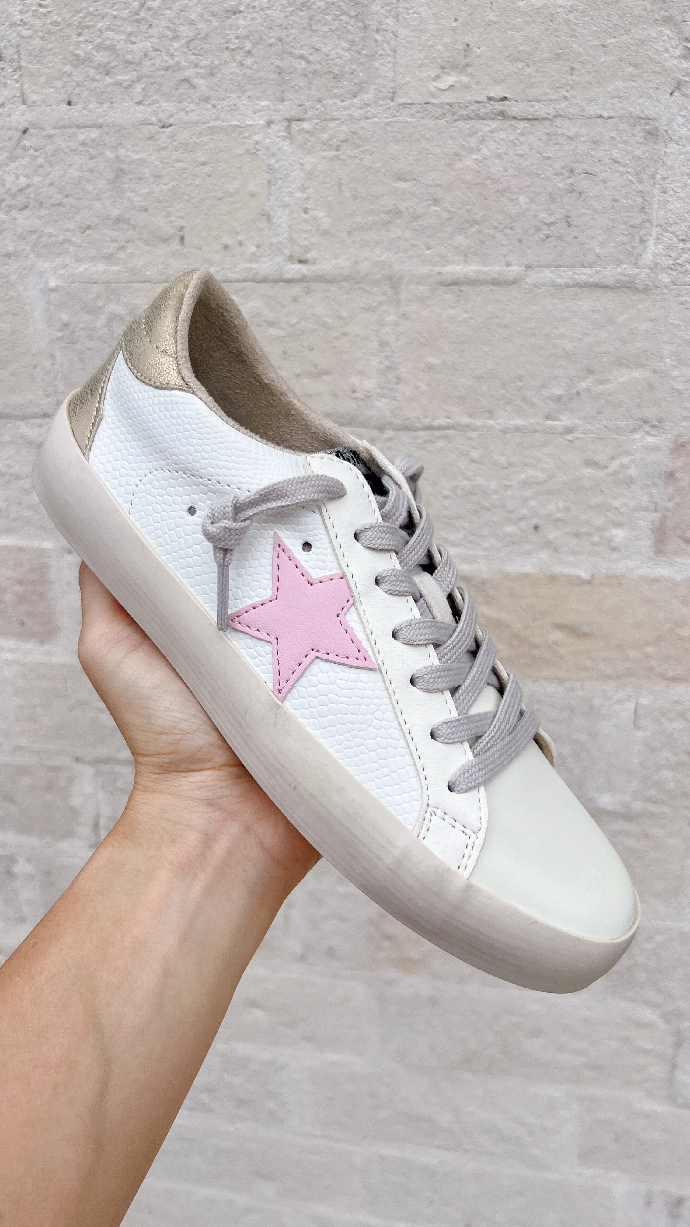 Sophia Pink Star Sneaker
