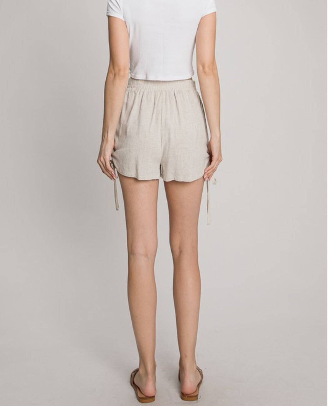 Downtown Shopping Linen Shorts