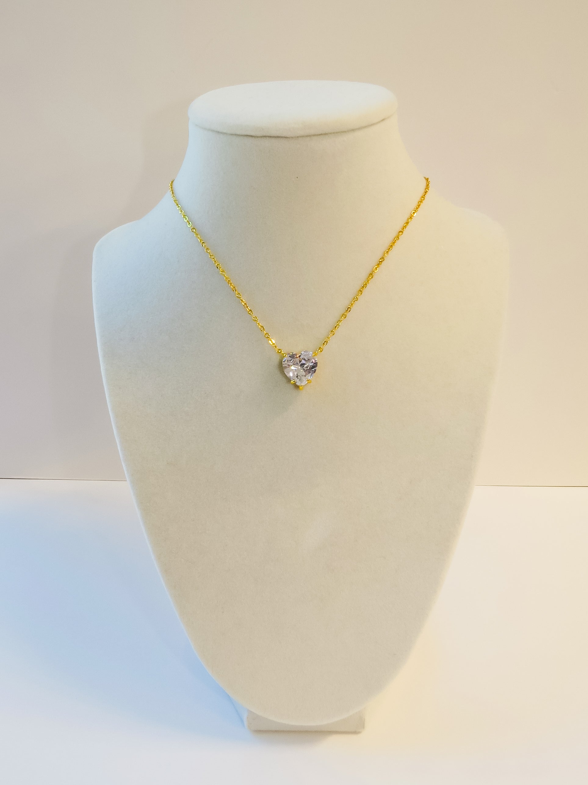 Amore Crystal Heart Necklace