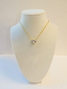 Amore Crystal Heart Necklace