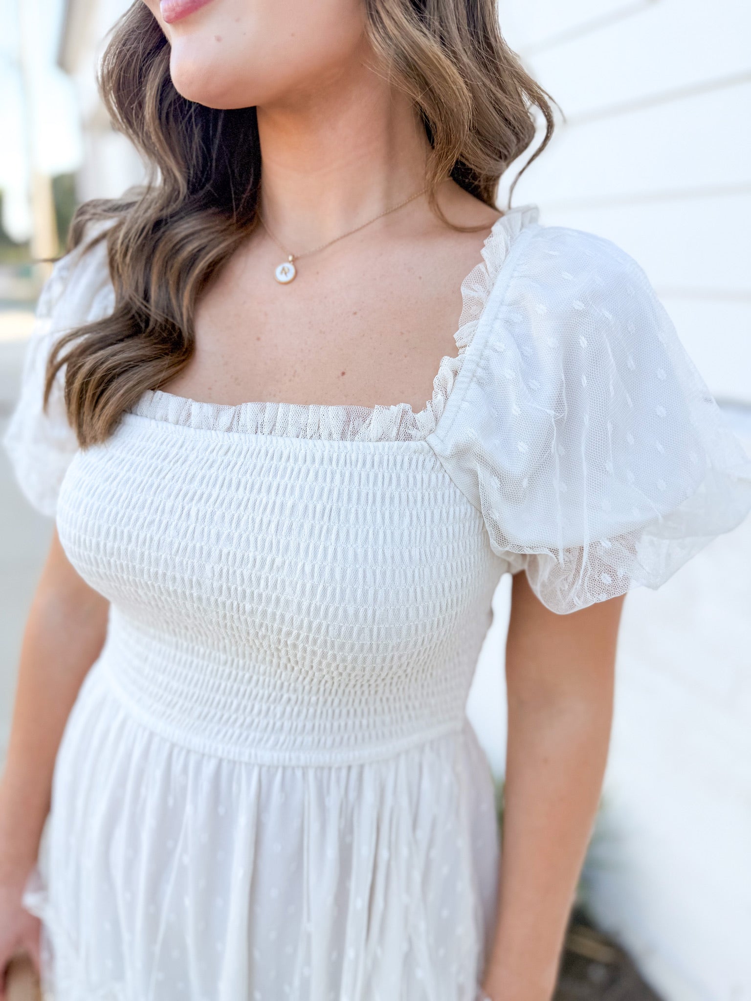 Sunflower Fields Cream Flowy Dress