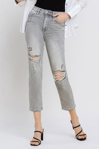 Ally Super High Rise Mom Jean