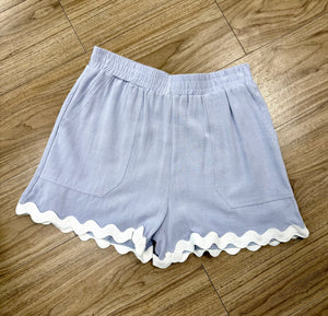 Being Adventurous Periwinkle Shorts
