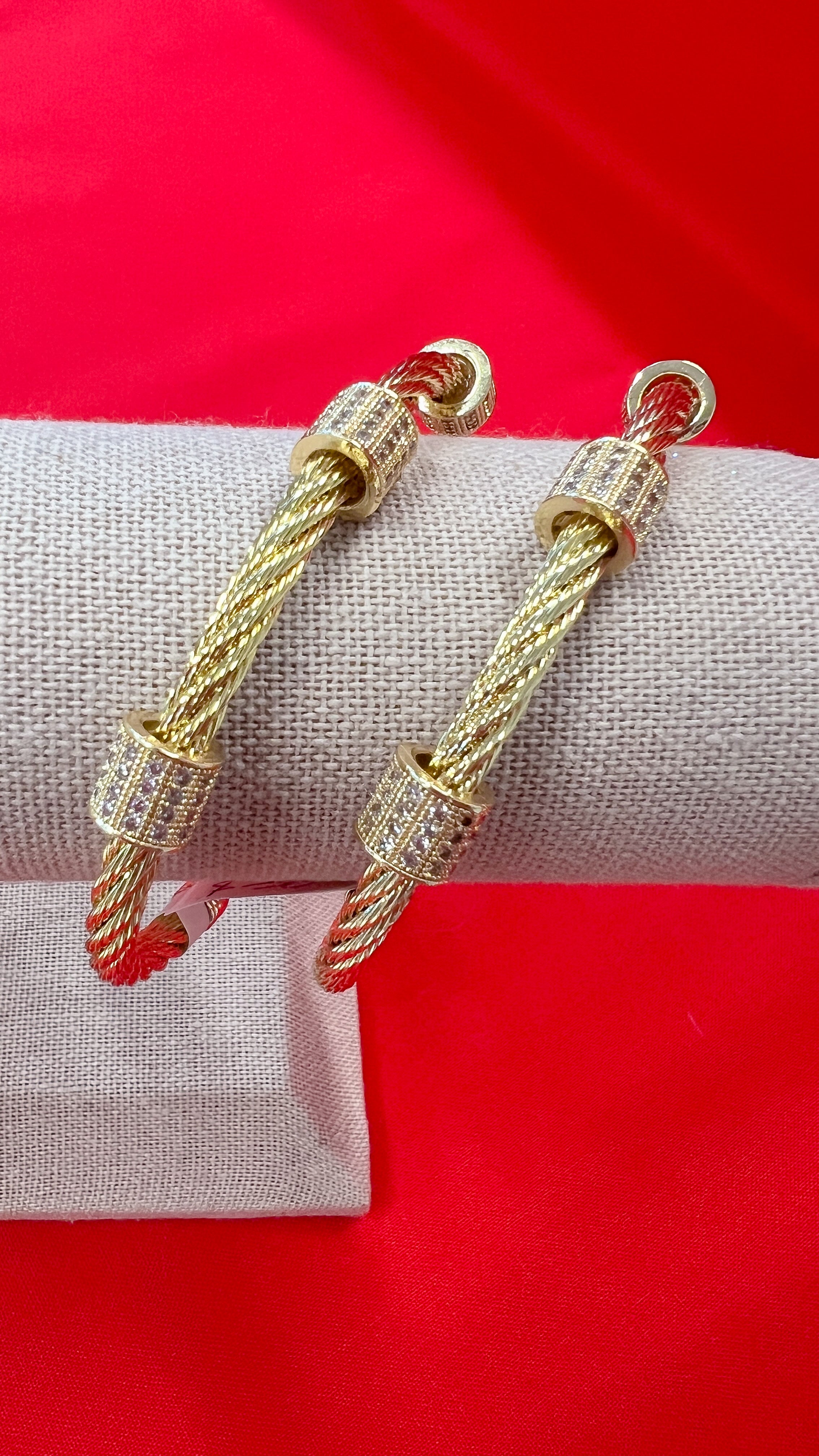 The Rudolph Gold Rope Cuff Bracelet