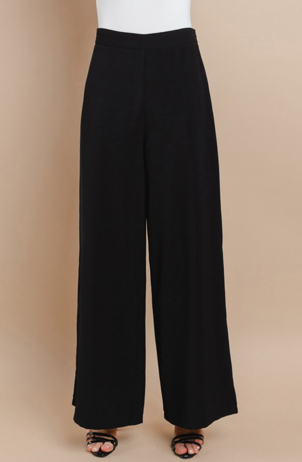 Just For You Black Flowy Pants