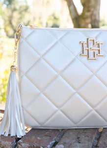 Madelyn Pearl Quilted Clutch/Crossbody