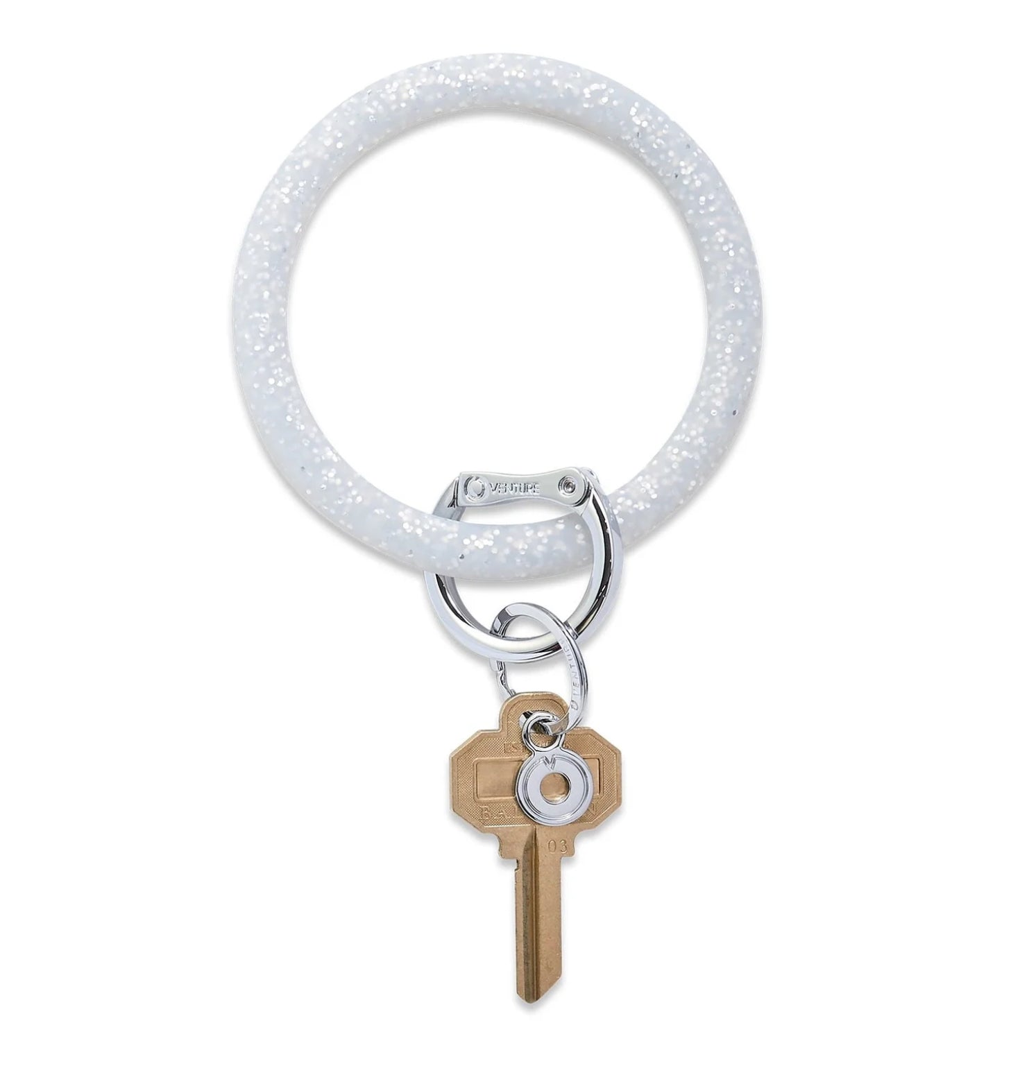 Quicksilver Confetti Silicone Big O Key Ring