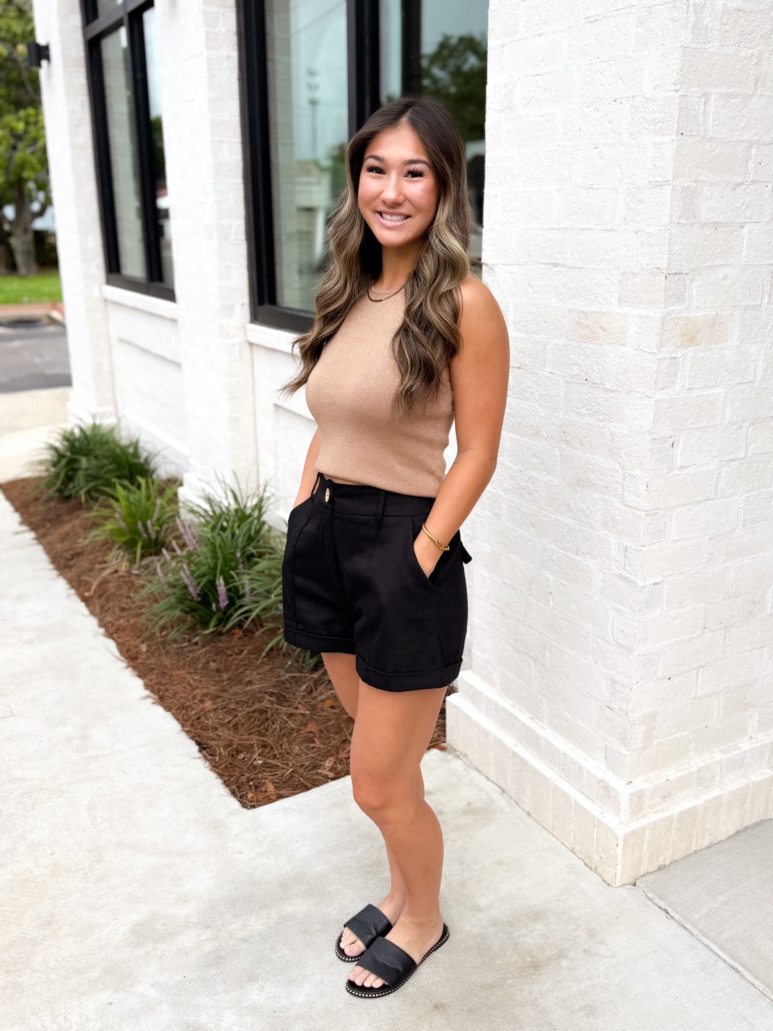 On The Edge Of Summer Black Shorts