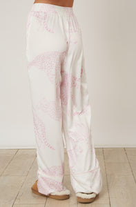 Up All Night White/Pink Tiger Sleep Pants