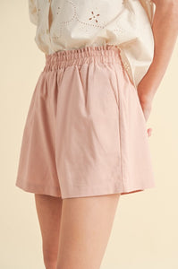 Cover Me In Sunshine Ginger Linen Shorts