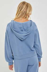 Out Of The Office Oversized Blue Hoodie