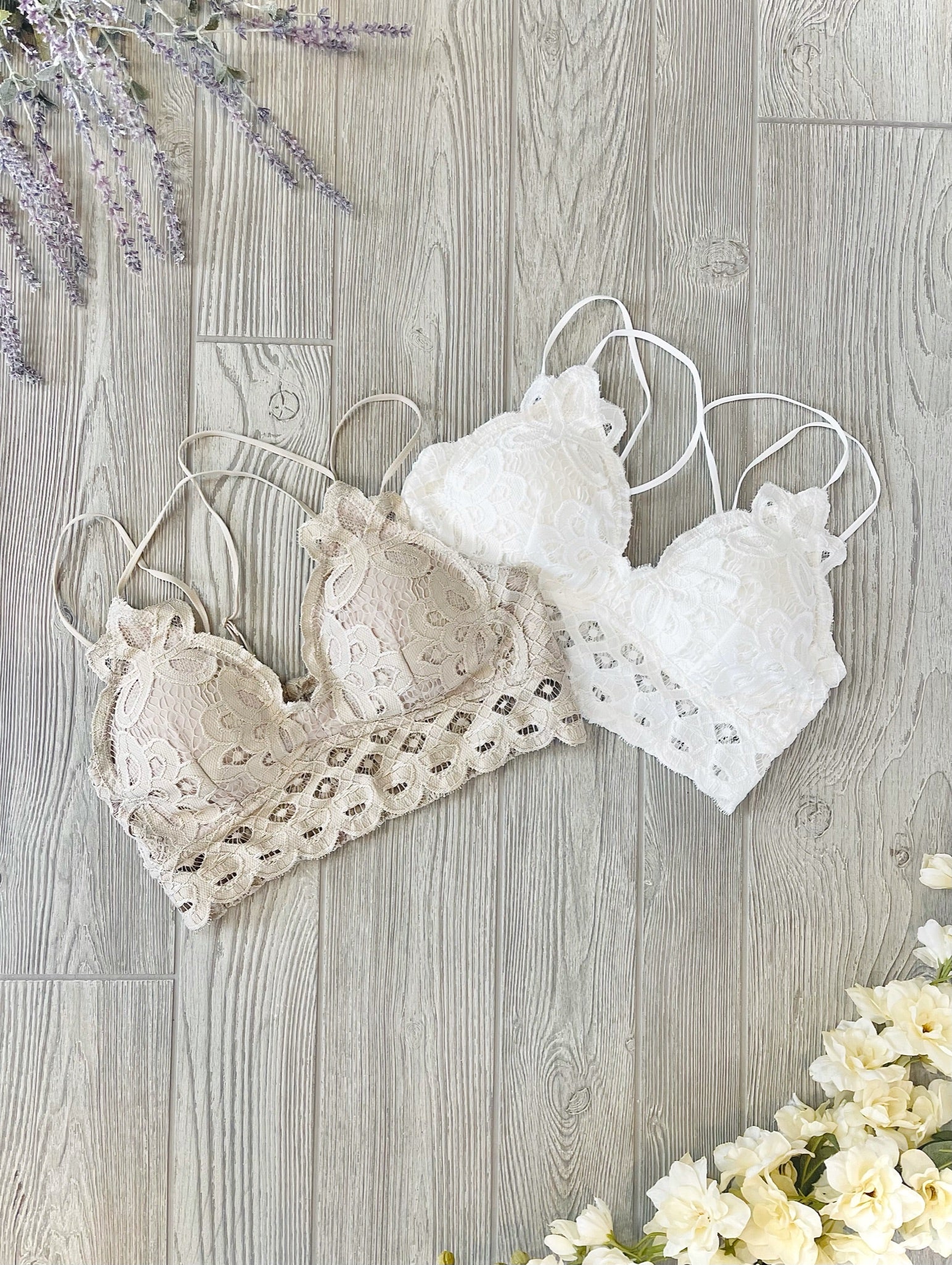 Victoria Lace Ivory Bralette