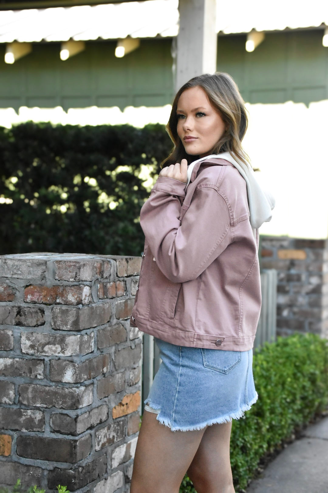 Idelle Oversized Mauve Jacket