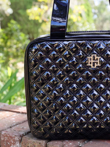 Punta Cana Black Patent Large Travel Case