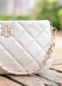 Livi Pearl Quilted Crossbody