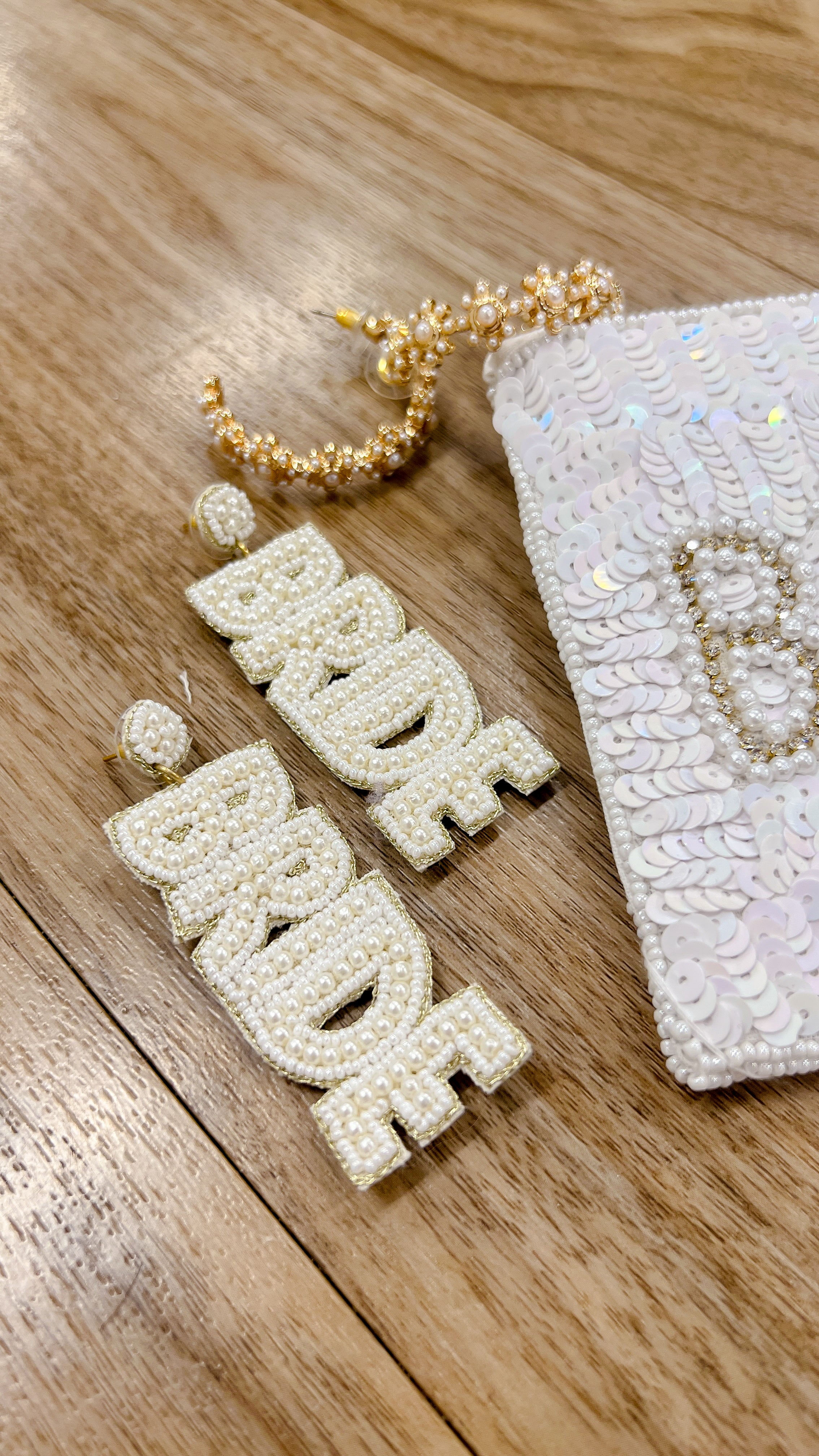 Bride Beaded Pearl Earring