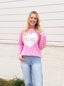 Lover's Lane XOXO Heart Sweater