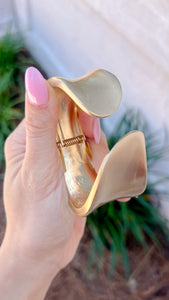 Abstract Gold Hinge Cuff