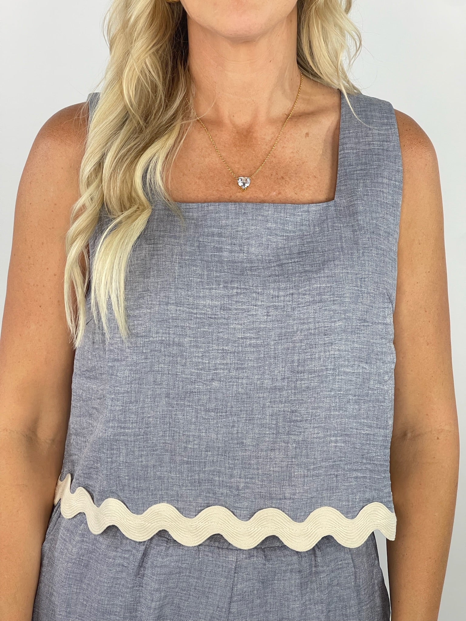 Lovely Lady Heather Grey Top