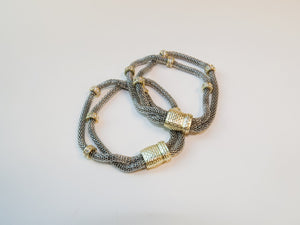 The Charlotte Silver Armor Bracelet