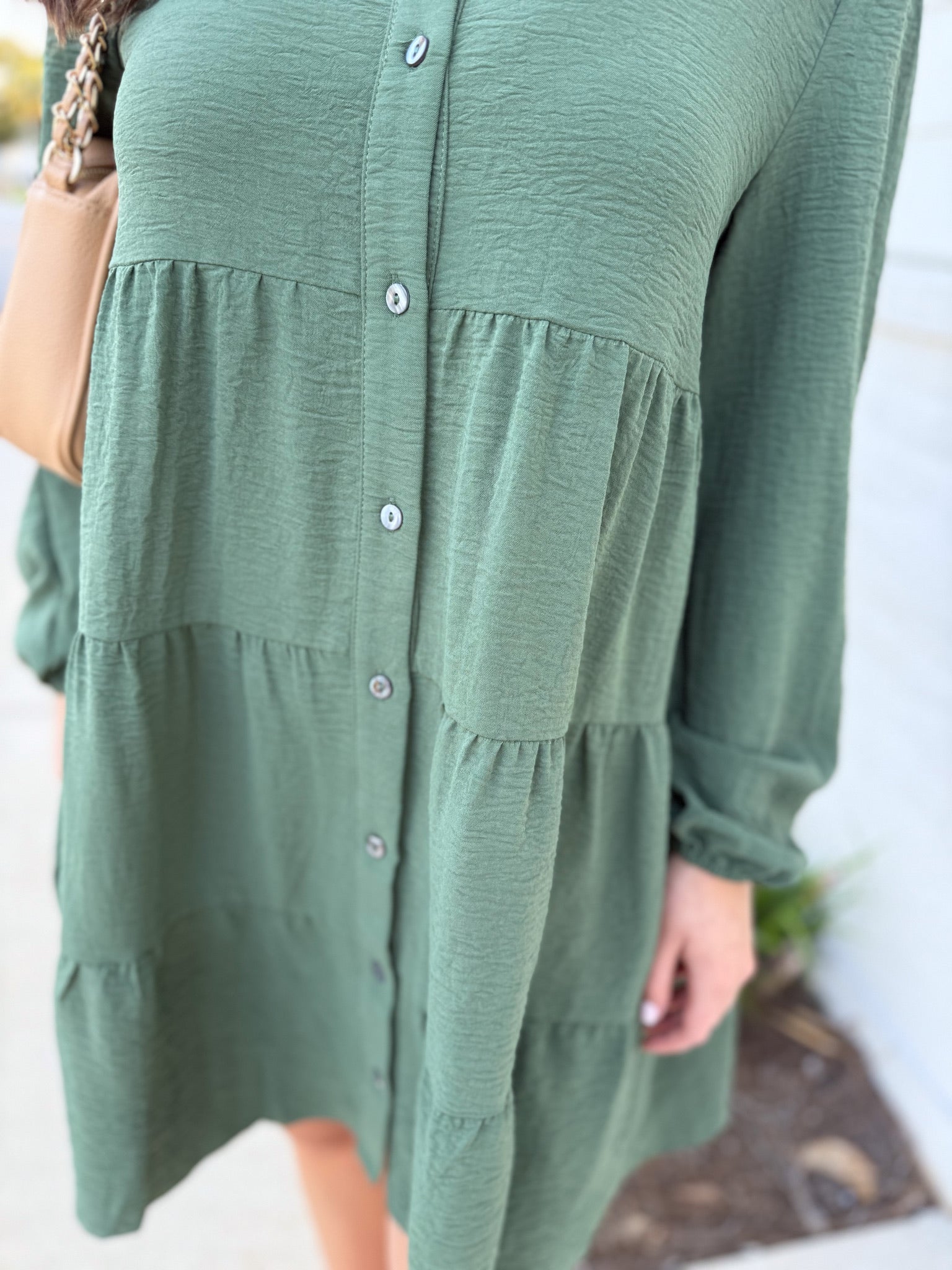 What Are You Waiting For Olive Dress