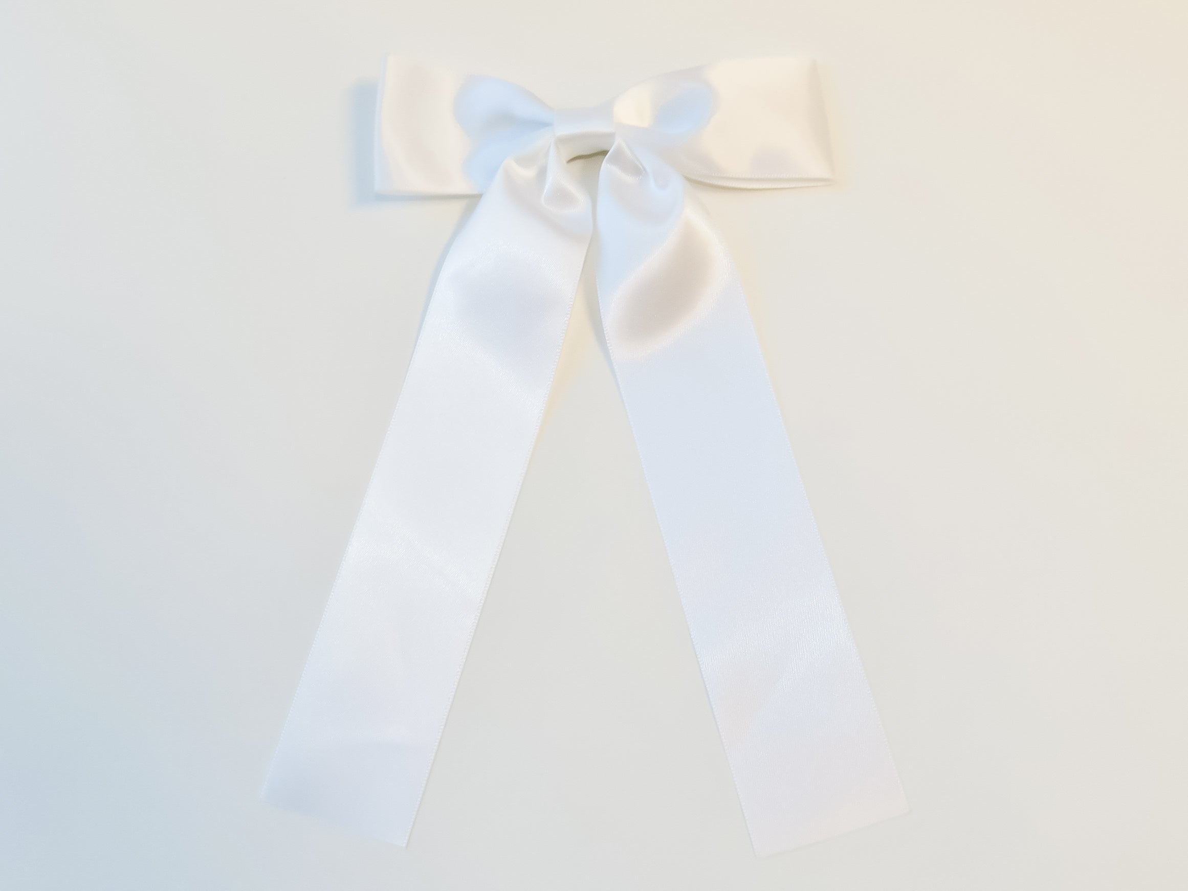 White Satin Bow