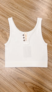 Behind The Scenes White Tank Top