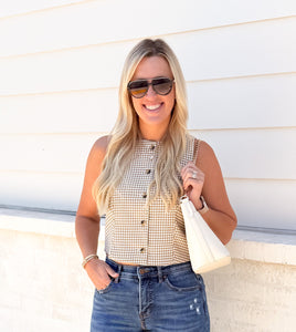 The Next Chapter Taupe Vest
