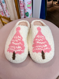 Pink Tree Slippers