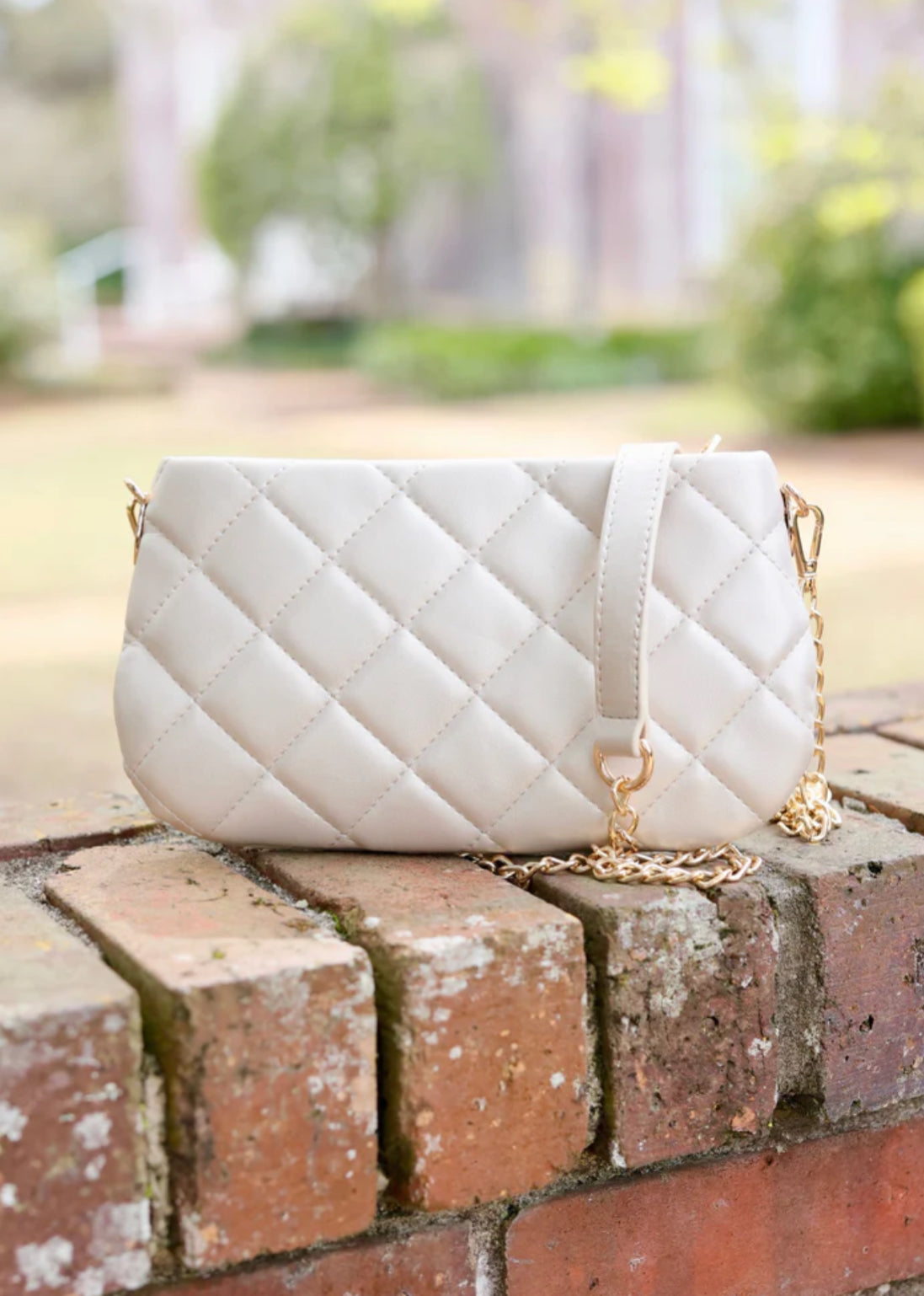 Livi Pearl Quilted Crossbody