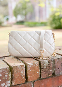 Livi Pearl Quilted Crossbody