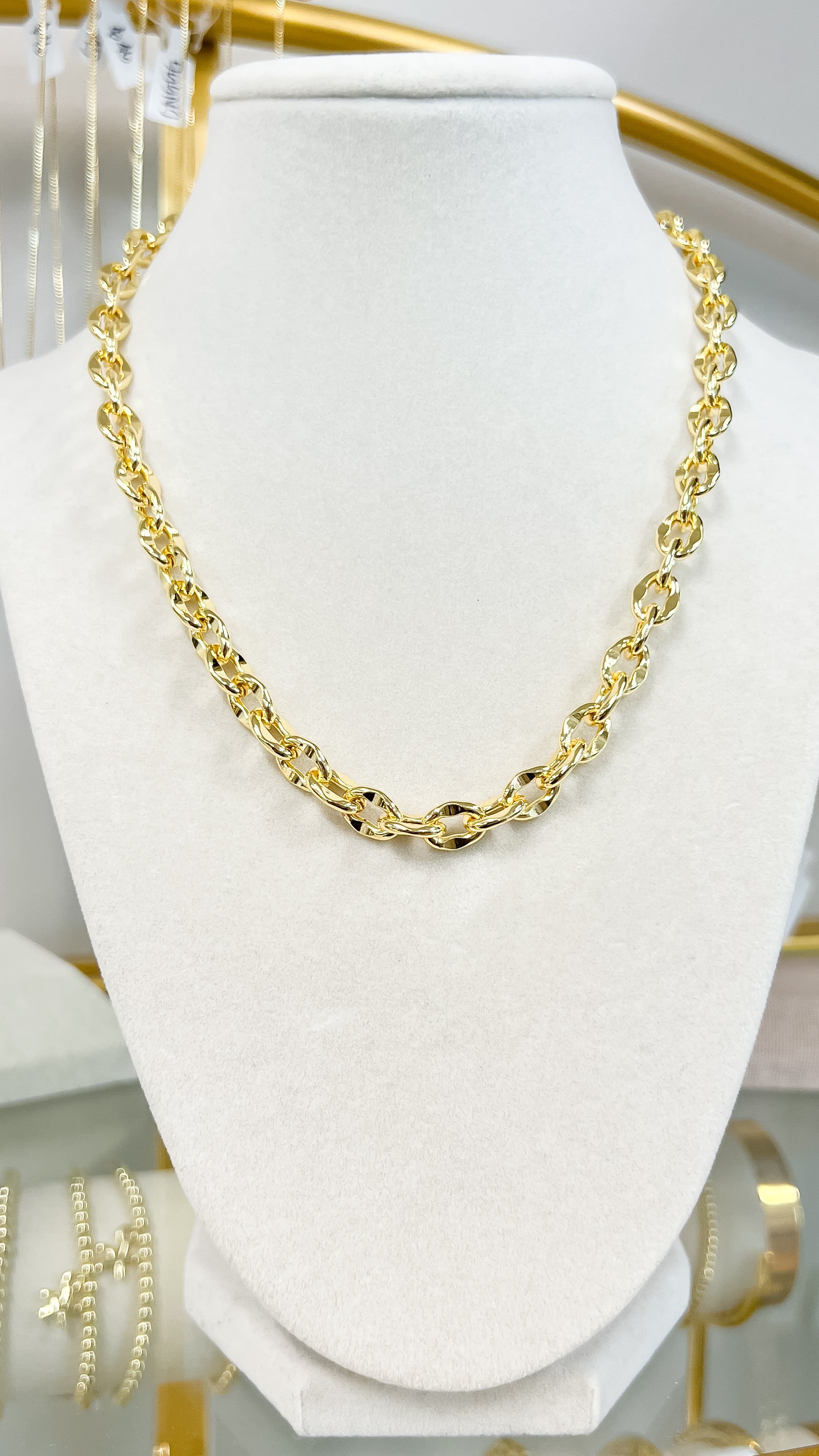 Love Triangle Chain Necklace