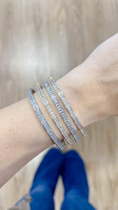 The Dasher Diamond Accent Silver Bracelet