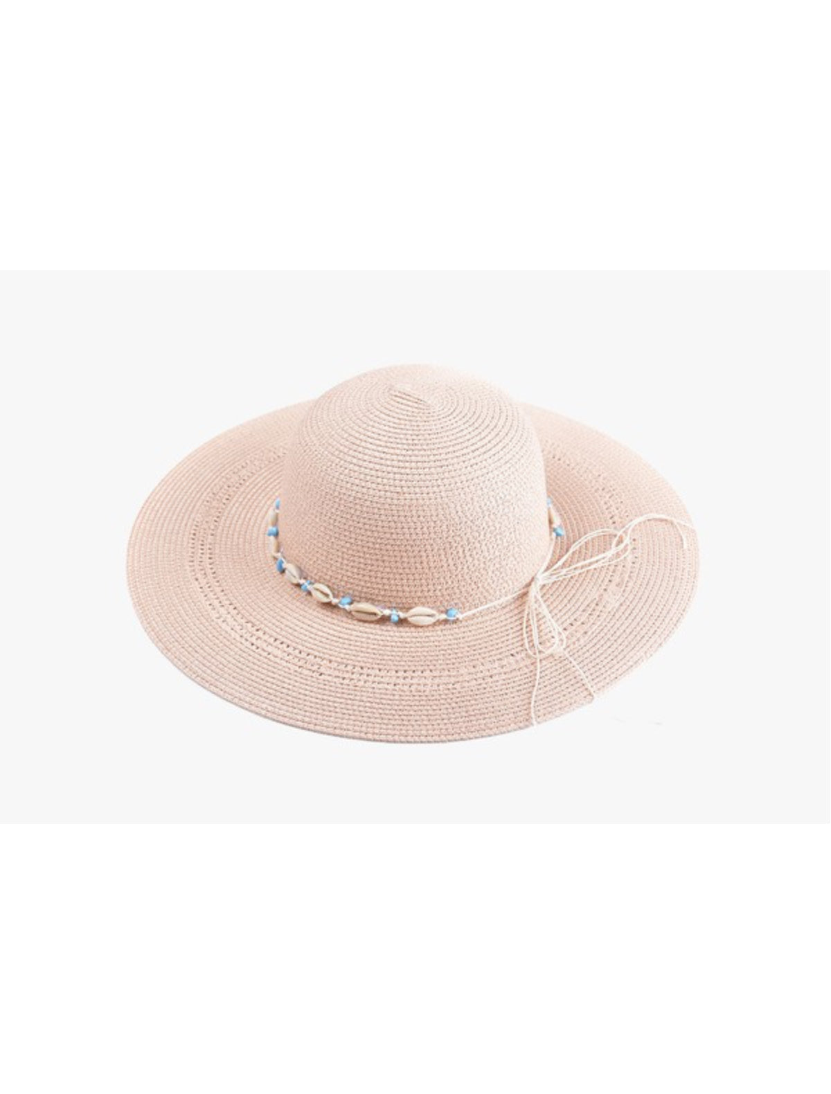 Agatha Seashell Band Blush Hat
