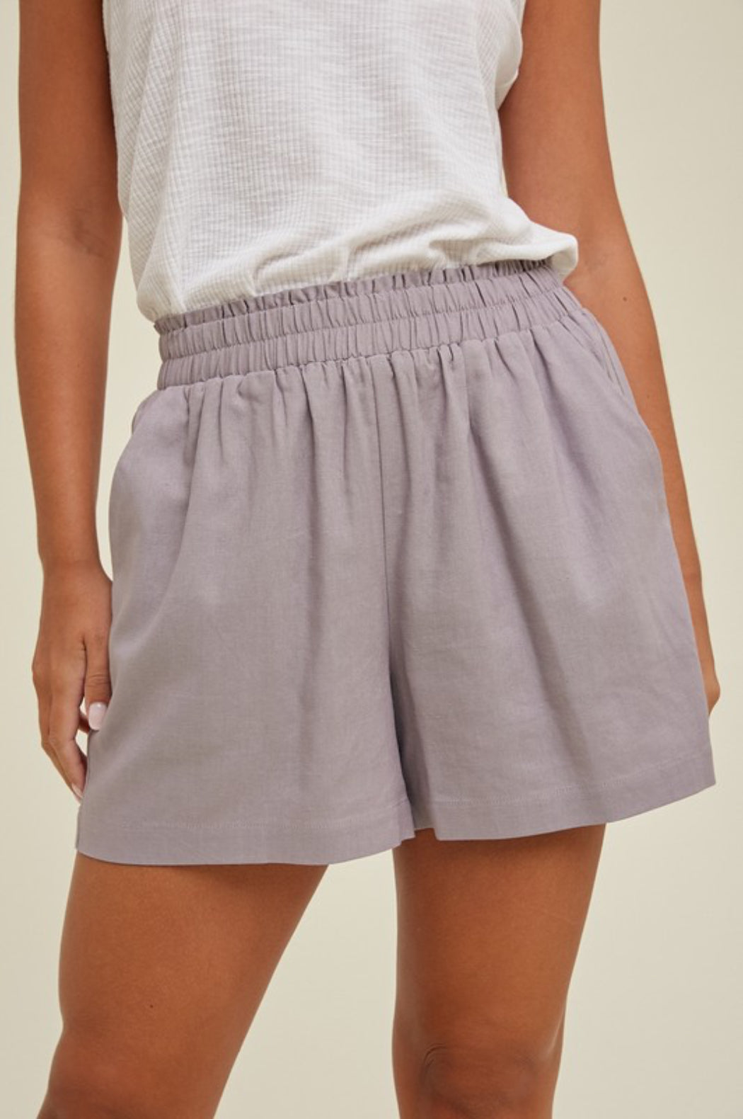 Cover Me In Sunshine Midnight Linen Shorts