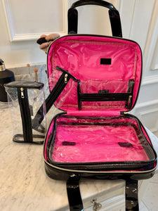 Punta Cana Black Patent Large Travel Case