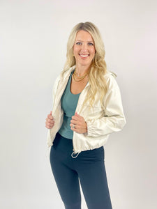It's Always Been You Cream Faux Leather Jacket