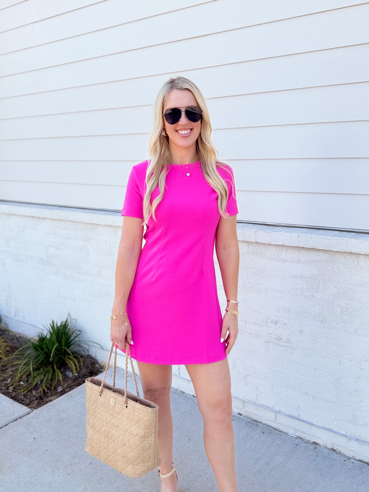 Painting The Sky Hot Pink Mini Dress